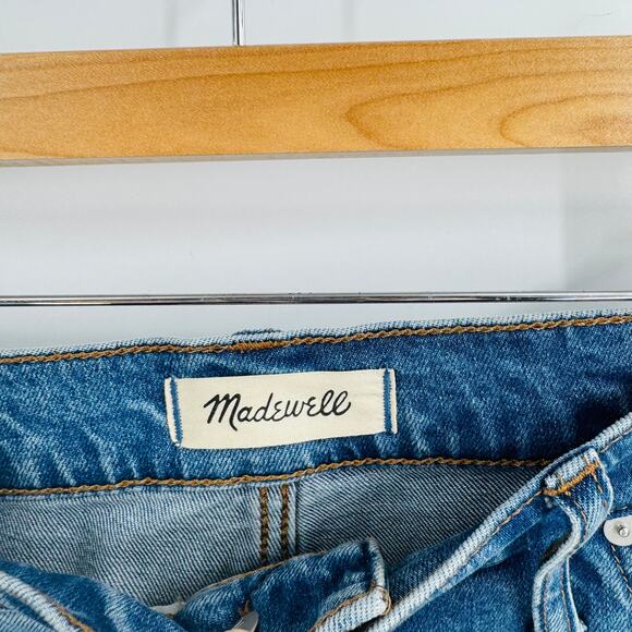 Madewell The Perfect Vintage Flare Jean Reconstructed Denim Cotton Stretch Sz 33 - Picture 4 of 13